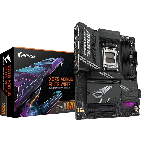 Gigabyte X870 AORUS ELITE WIFI7 ATX Motherboard for AMD Socket AM5 CPUs